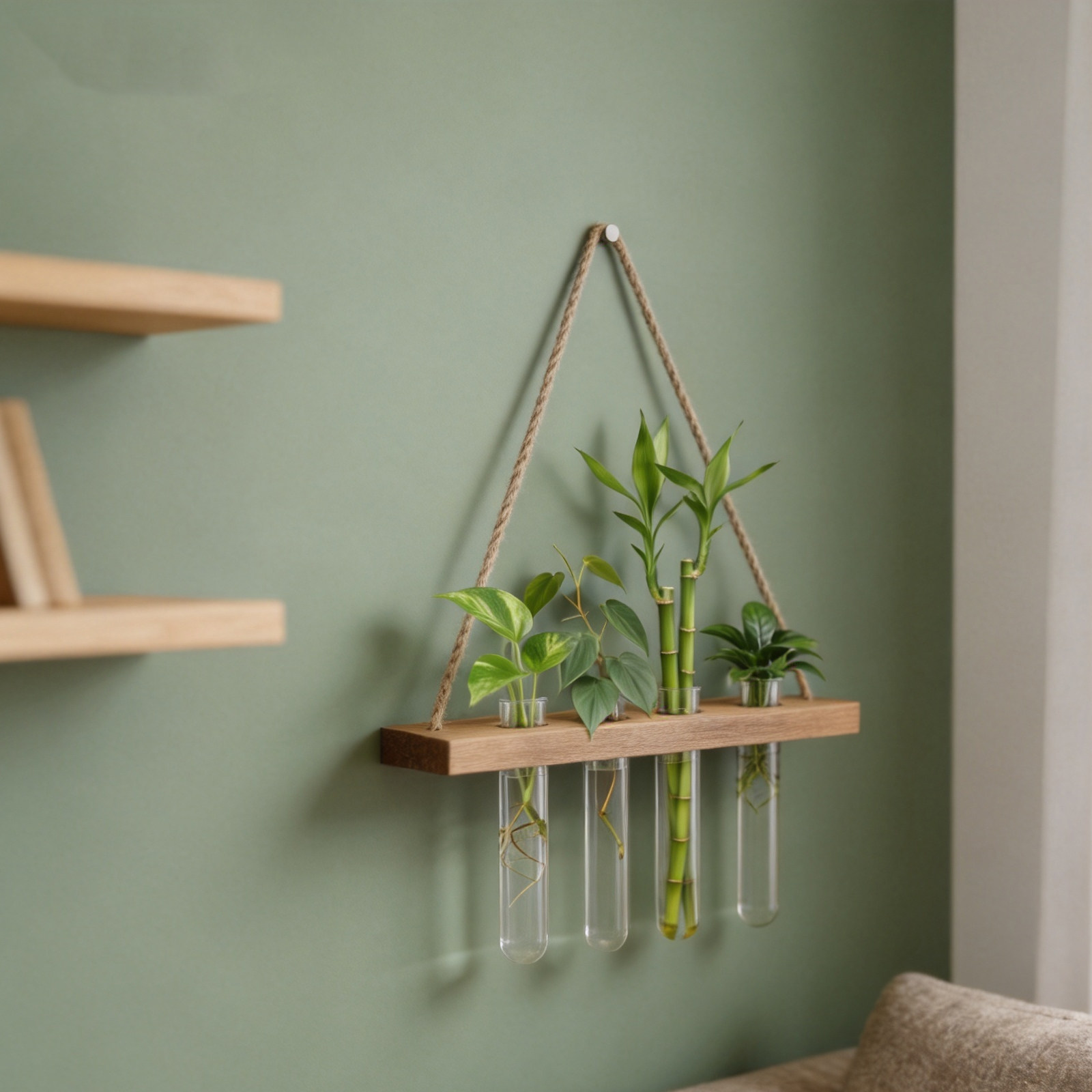 Propagation Station Vase - Wood Stand Plant Propagation Station Glass