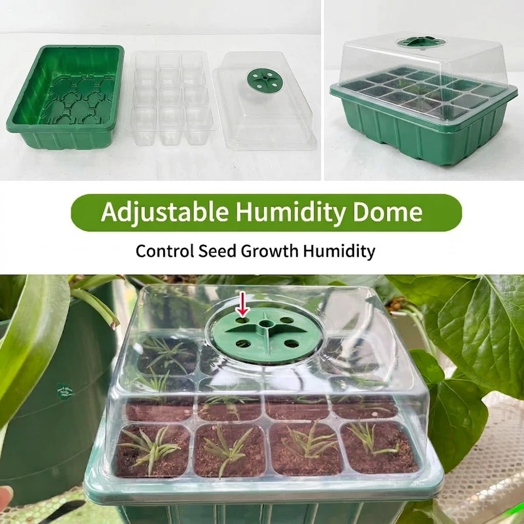 Seed Starter Tray with Plant L - Humidity Dome Kit recension och pris