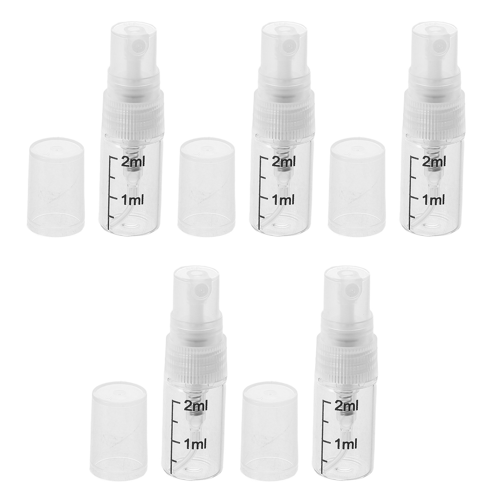 5Pcs Clear Glass Portable Spra - Misting Bottle Fine recension och pris
