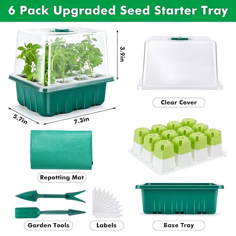 1Set Seed Starter Tray Mini Gr - Humidity Dome Kit recension och pris