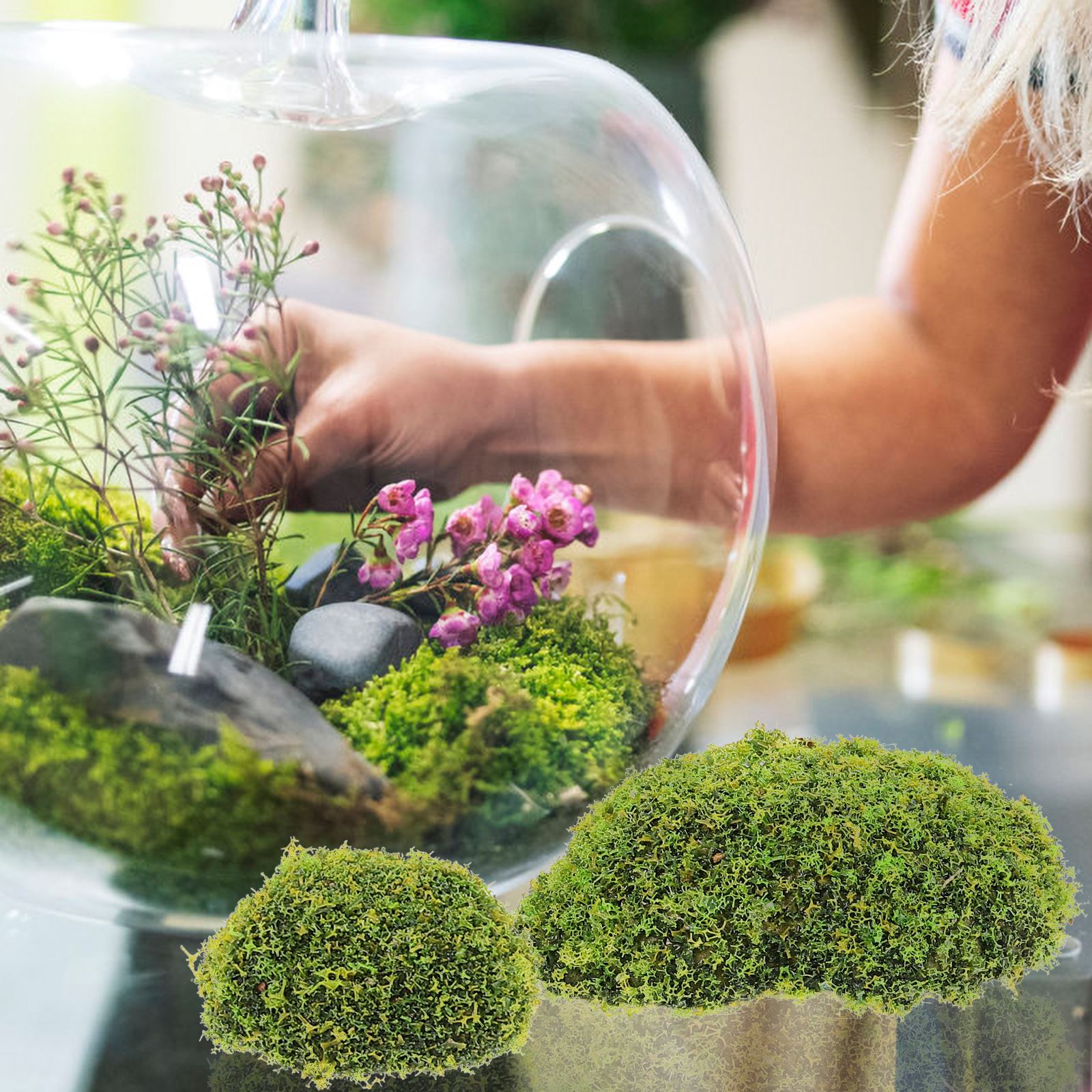 12pcs Artificial Moss RocksFak - Sphagnum Moss Dry recension och pris