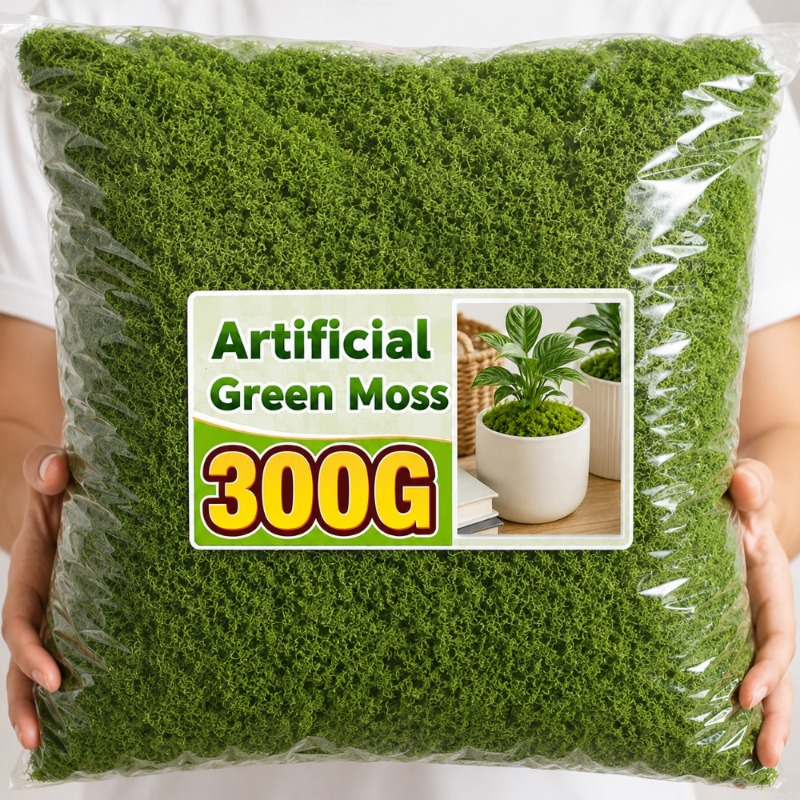 Artificial Green Moss Fake Mos - Sphagnum Moss Dry recension och pris
